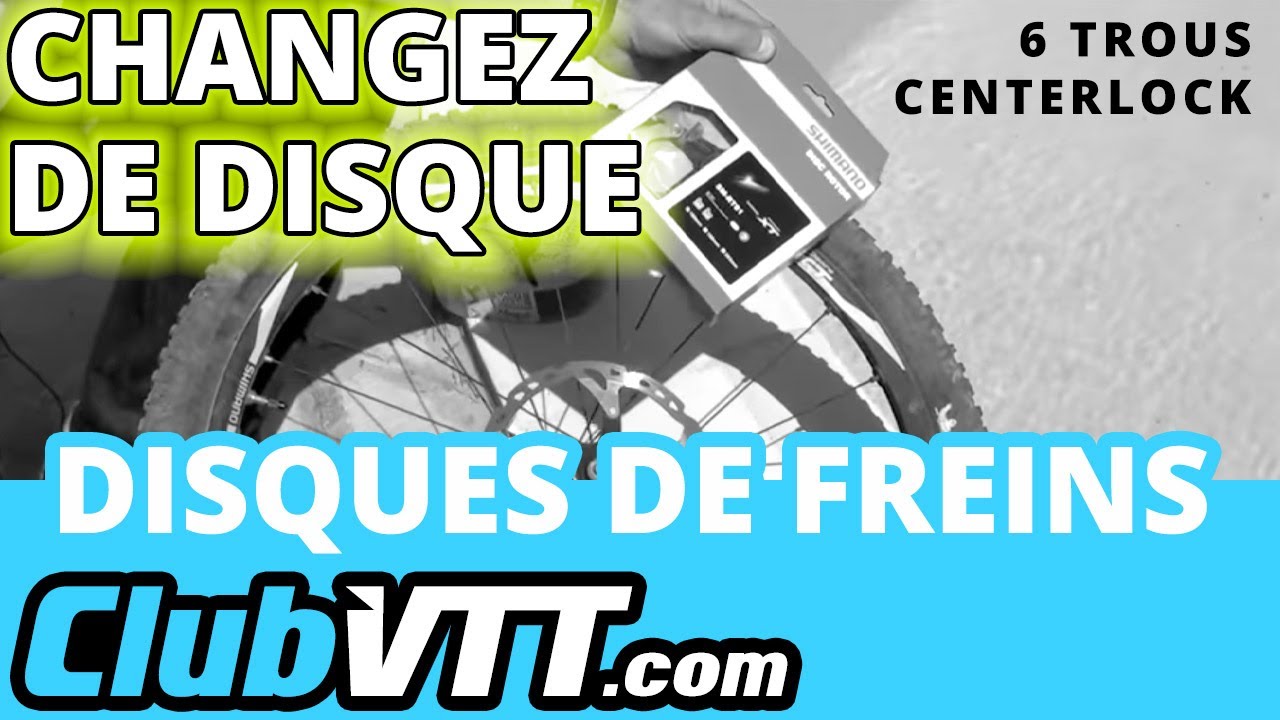 Changer disque de frein vtt 6 trous et centerlock - 020