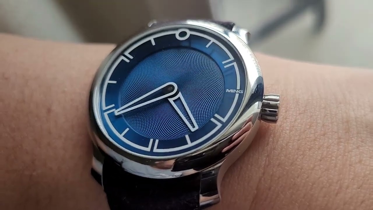 MICROBRAND MING 17.09 WRIST SHOT - ONE OF THE BEST BLUE DIAL IN THE MARKET