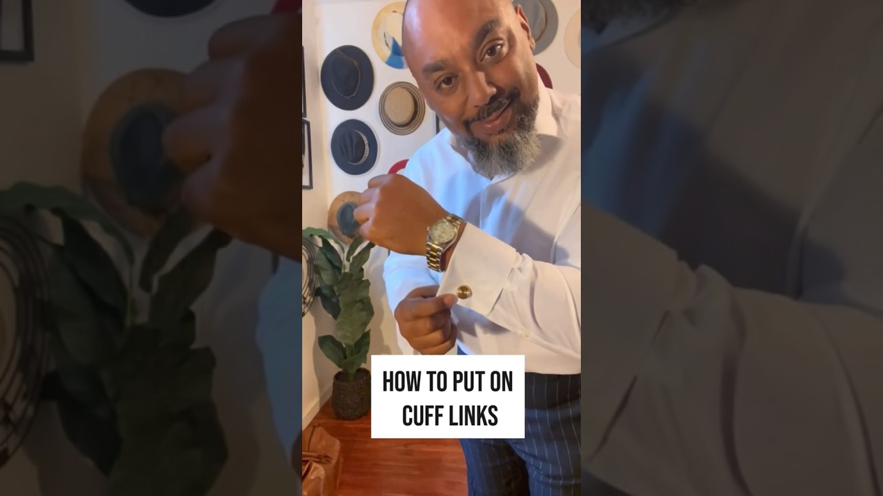 How to put on cufflinks #mensfashioninspiration