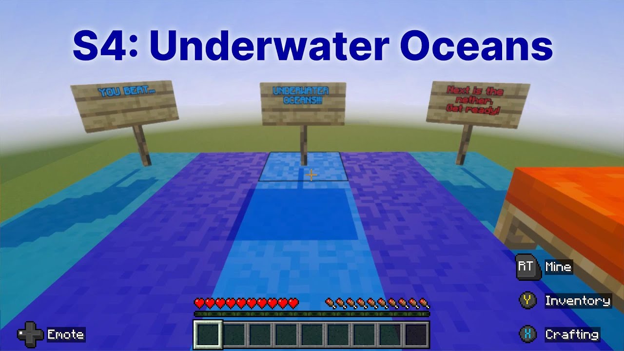 Minecraft Obby Part 3 - Season 4 Underwater Oceans!  [100 Subscribers Special!!]
