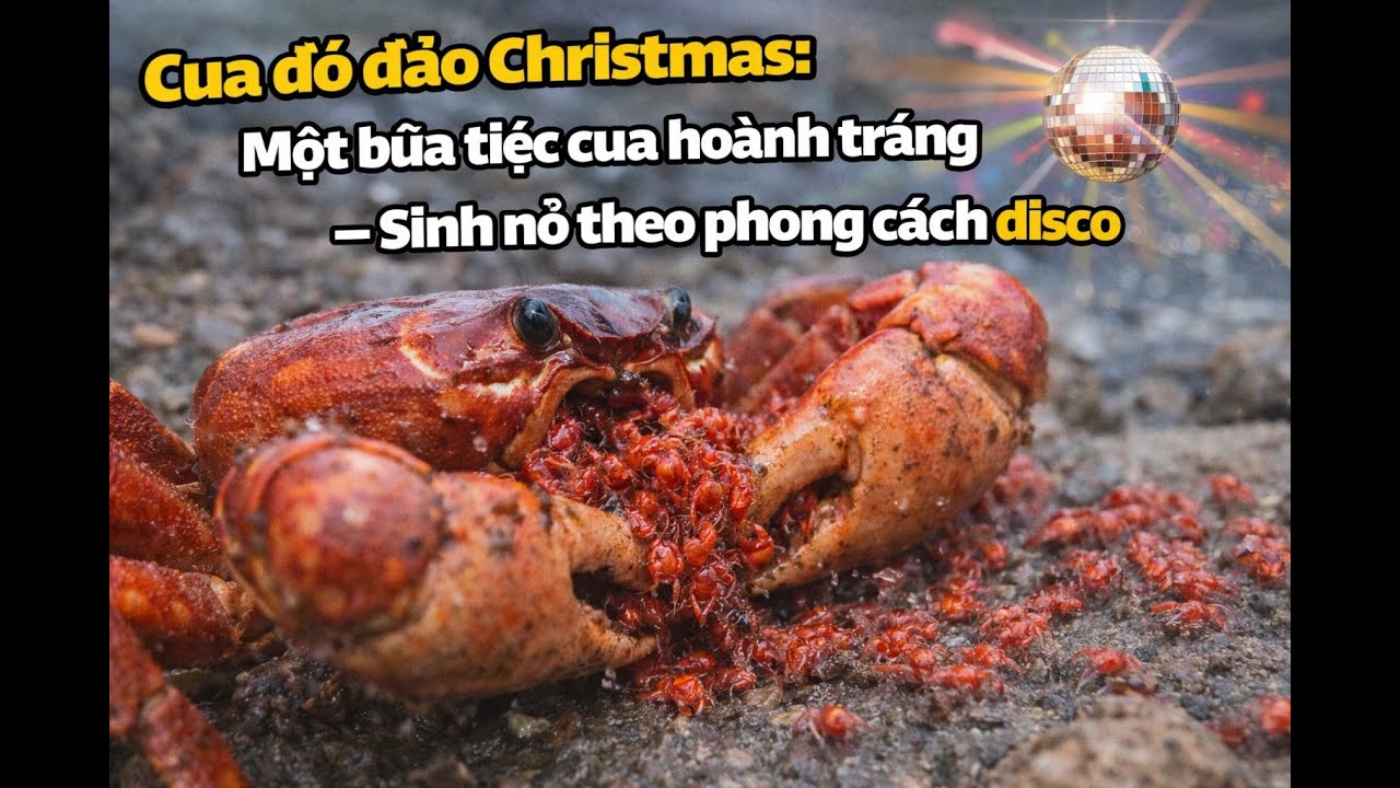 Cua đỏ đảo Christmas: Một bữa tiệc cua hoành tráng – Sinh nở theo phong cách disco
