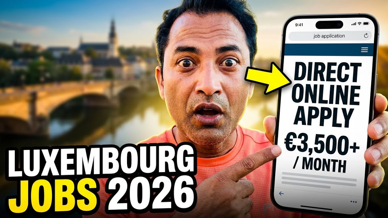 Luxembourg Free Jobs 2026 | ₹3.5 Lakh Salary 💶 No Agent | Direct Online Apply for Foreigners!