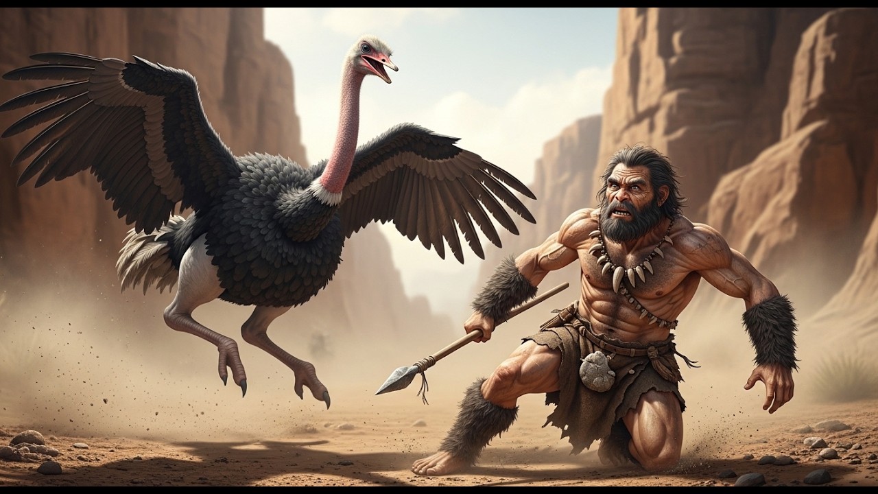 The Endurance Chase | Life 3.2 million years ago : Giant ostrich hunt