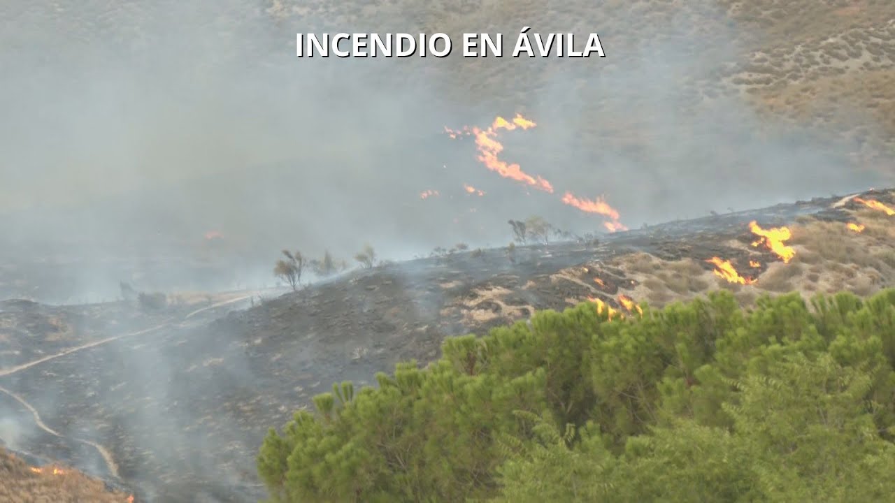 Incendio en Ávila sube a nivel 2 de peligrosidad e interrumpe la circulación de trenes de adif