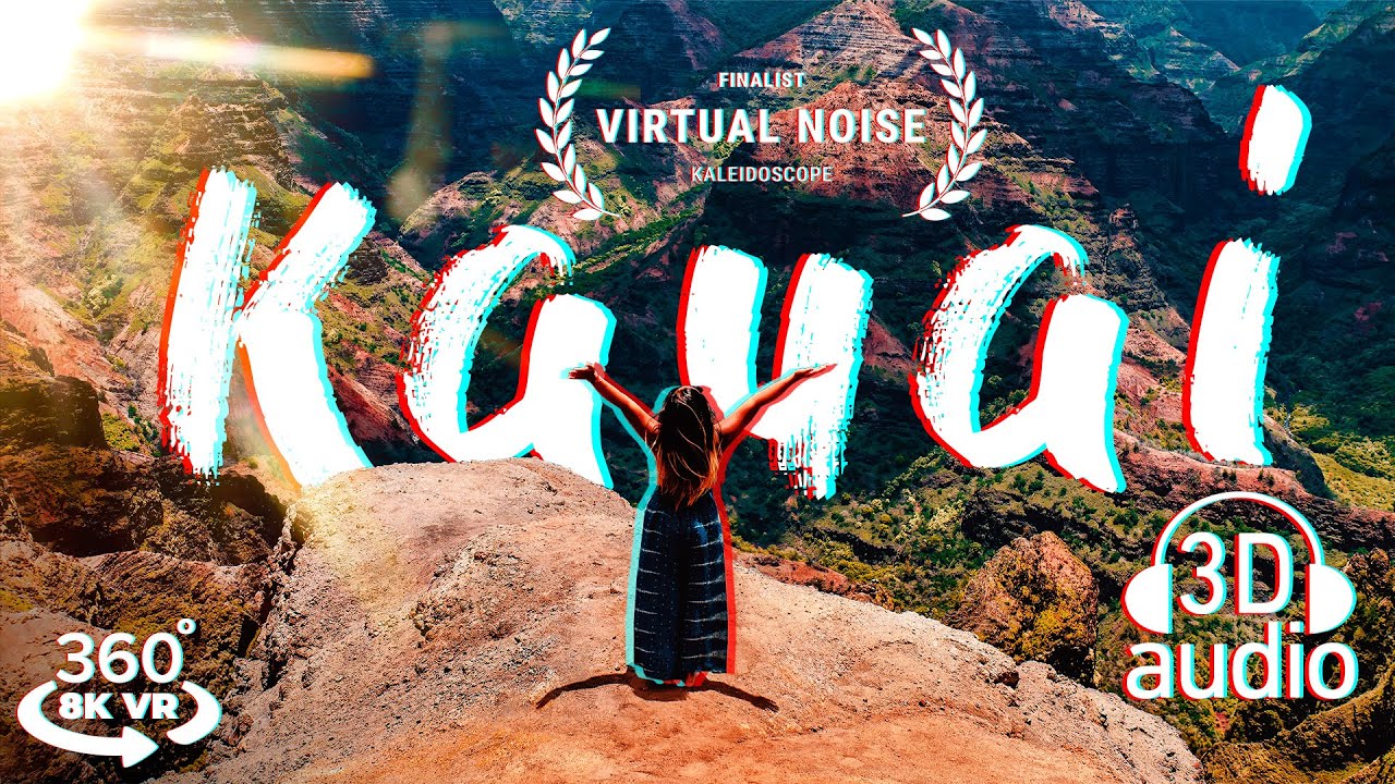 FLY over Kauai 🌸 RELAX in 360° VR (3D AUDIO) 🎧 | Virtual Reality Meditation Oculus Quest
