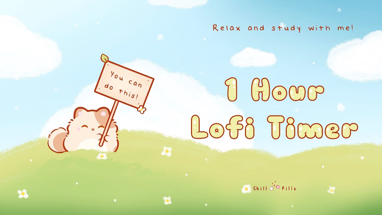 1 Hour - Relax & study with me Lofi | Study with Coco #timer #1hour #1hourloop #lofi #relaxing
