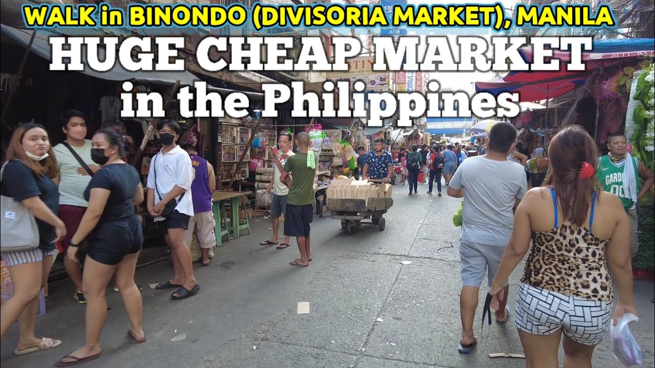 REAL LIFE in a HUGE CHEAP MARKET in the PHILIPPINES | Walk in Binondo, Manila (Divisoria)
