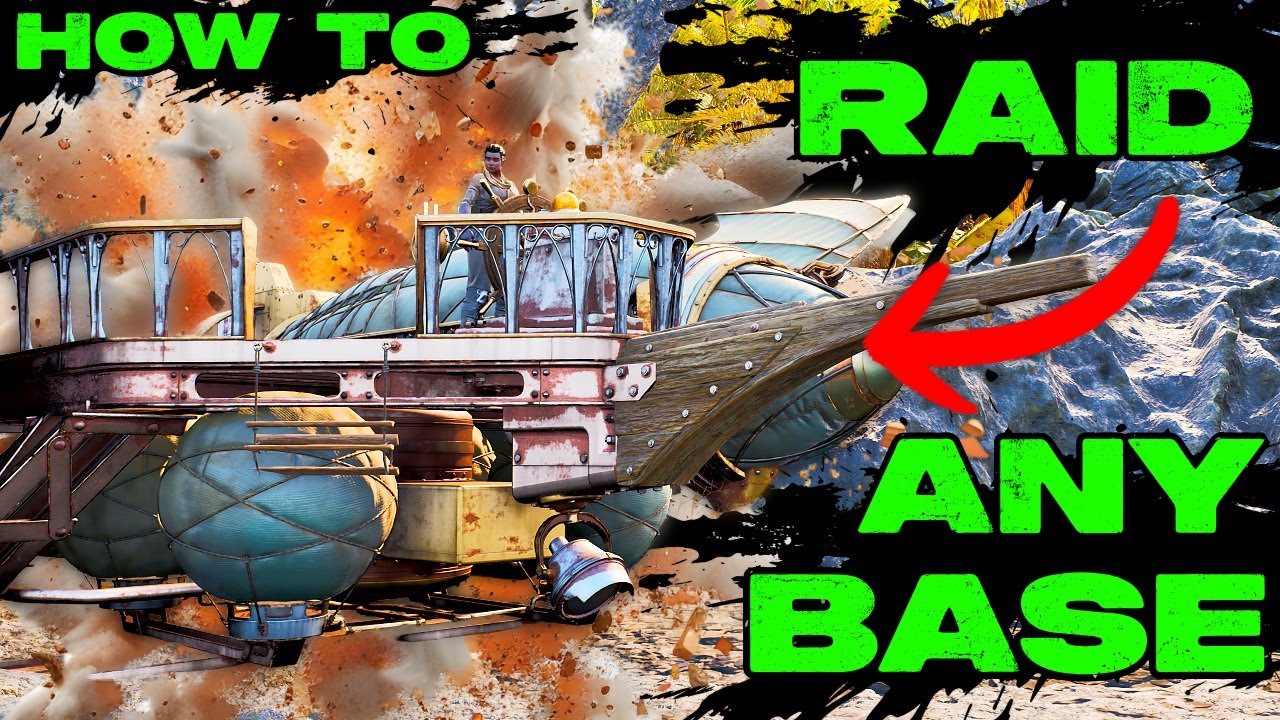 How To EASILY Raid ANY Base In Ark Survival Ascended Using a Zeppelin!!!