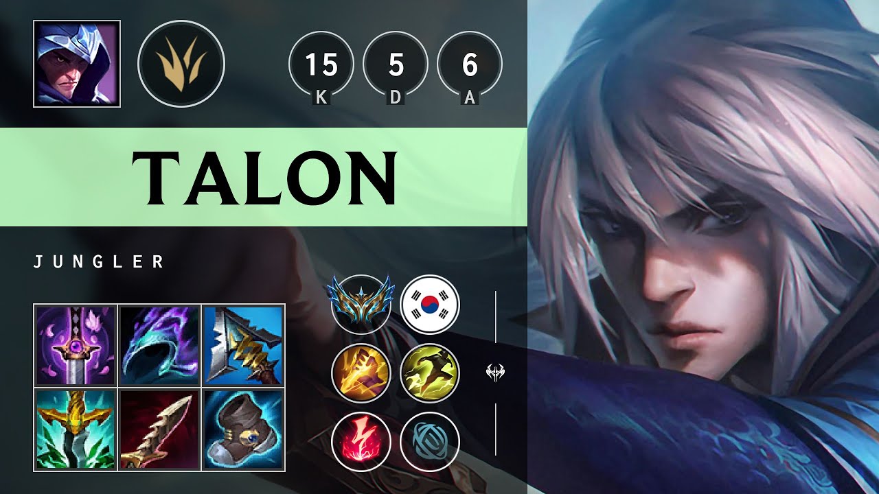 Talon Jungle vs Diana - KR Challenger Patch 25.15