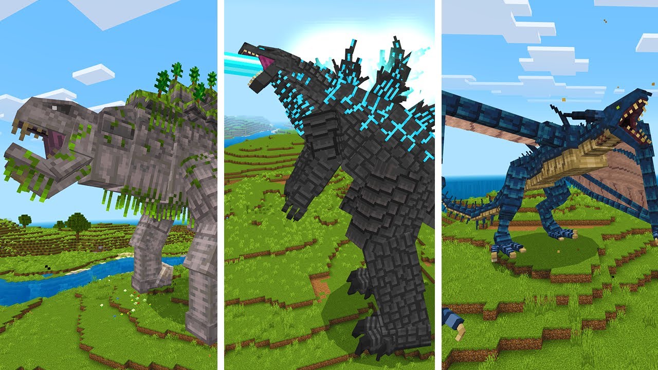 МОД Godzilla Legacy of Titans в Minecraft Pocket Edition