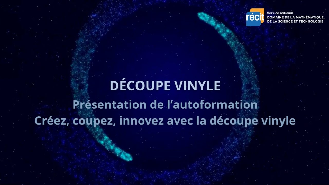Présentation de l'autoformation Créez, coupez, innovez avec la découpe vinyle