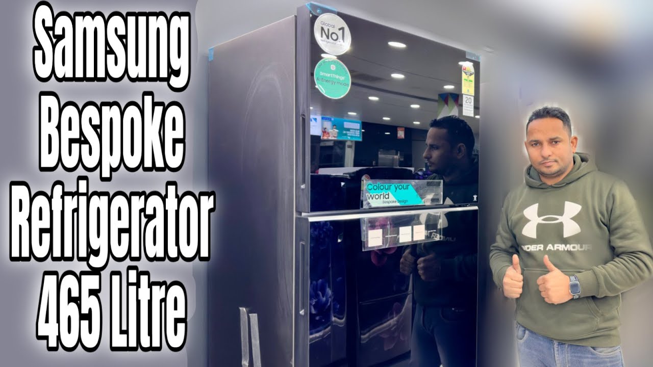 Latest Samsung Black Glass Bespoke Frost Free Refrigerator | RT51CB662A22 | Unboxing And Review