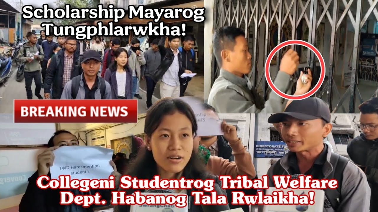 Tungphlajak Tribal Welfare Habanog..! Scholarship Manyarog Tala Khachiwi Rwlaikha!