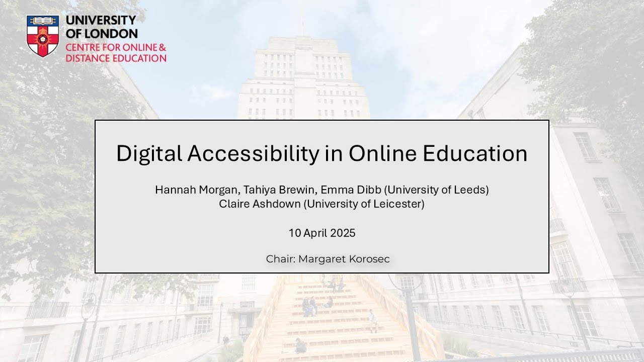 Digital Accessibility in Online Education
