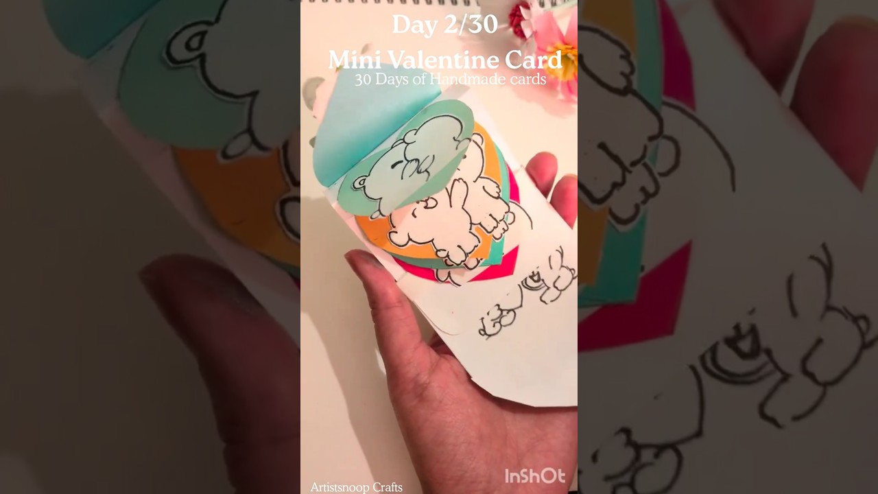 Handmade Valentine Card DIY 💌 | Day 2/30 
