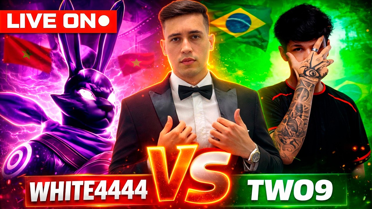 WHITE444 VS TWO9 ! REVANCHE CONTRA O ACUSADO 🔴 FREE FIRE AO VIVO 🔴 LEVELUP FF MOBILE