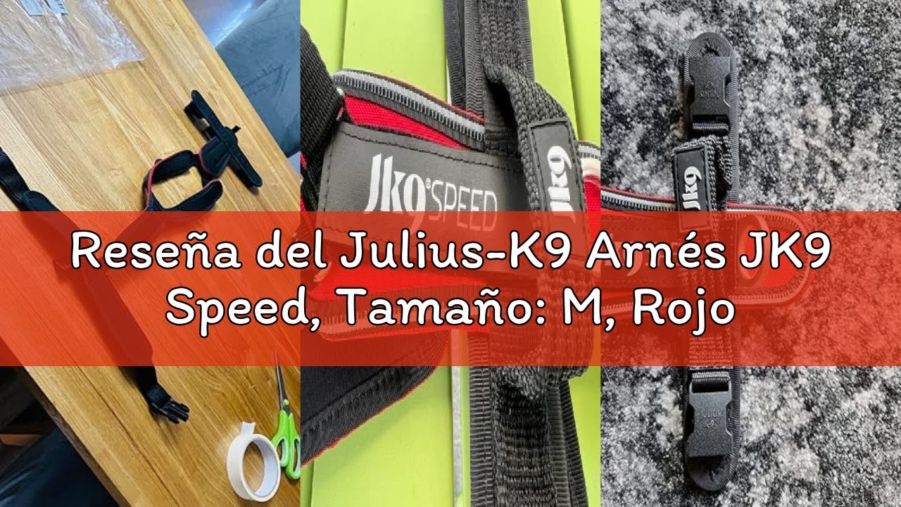 Reseña del Julius-K9 Arnés JK9 Speed, Tamaño: M, Rojo