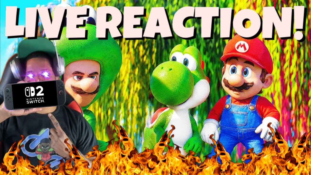 NINTENDO DIRECT LIVE REACTION TO SUPER MARIO GALAXY MOVIE YOSHI REVEAL!