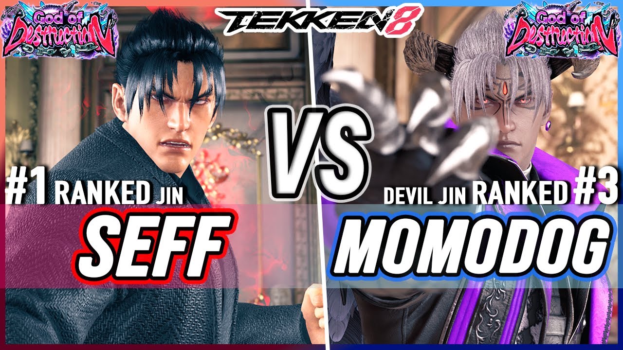 T8 🔥 Seff (#1 Ranked Jin) vs Momodog (#3 Ranked Devil Jin) 🔥 Tekken 8 High Level Gameplay