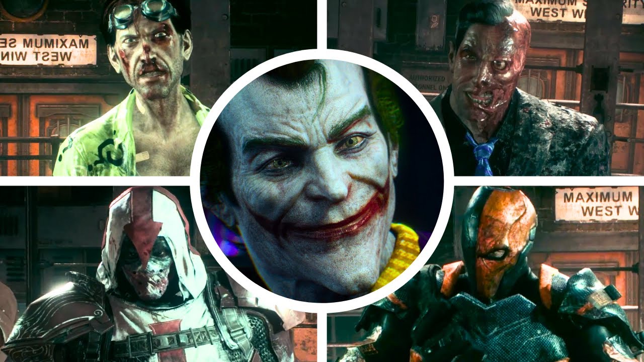 Joker Interaction on All Captured Villain in Batman: Arkham Knight (PC, PS4, Xbox, Nintendo)