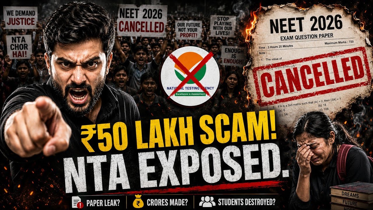 NEET 2026 CANCELLED: The ₹50 Lakh Scam Destroying 22 Lakh Futures!