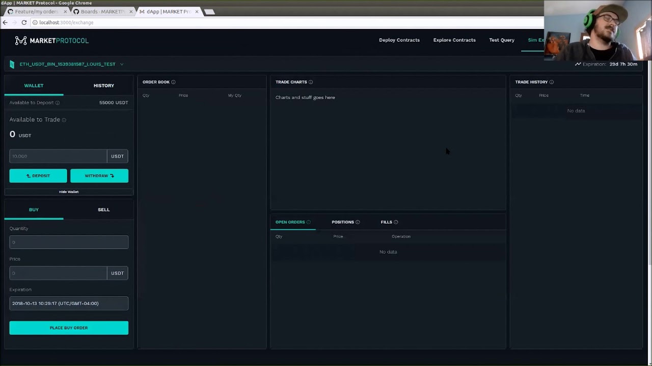 Tracking transactions of open orders demo