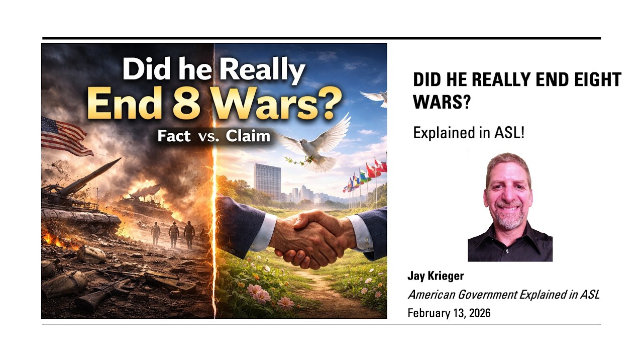 Did He Really End Eight Wars? Explained in ASL!