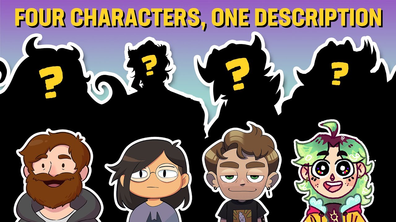 FOUR Artists Draw Characters Using the SAME Description