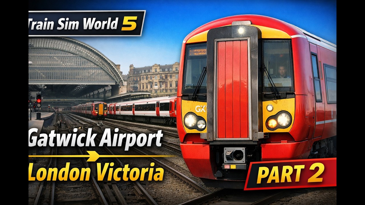 TSW5 Gatwick Express Cab Ride | Gatwick Airport → London Victoria | Part 2
