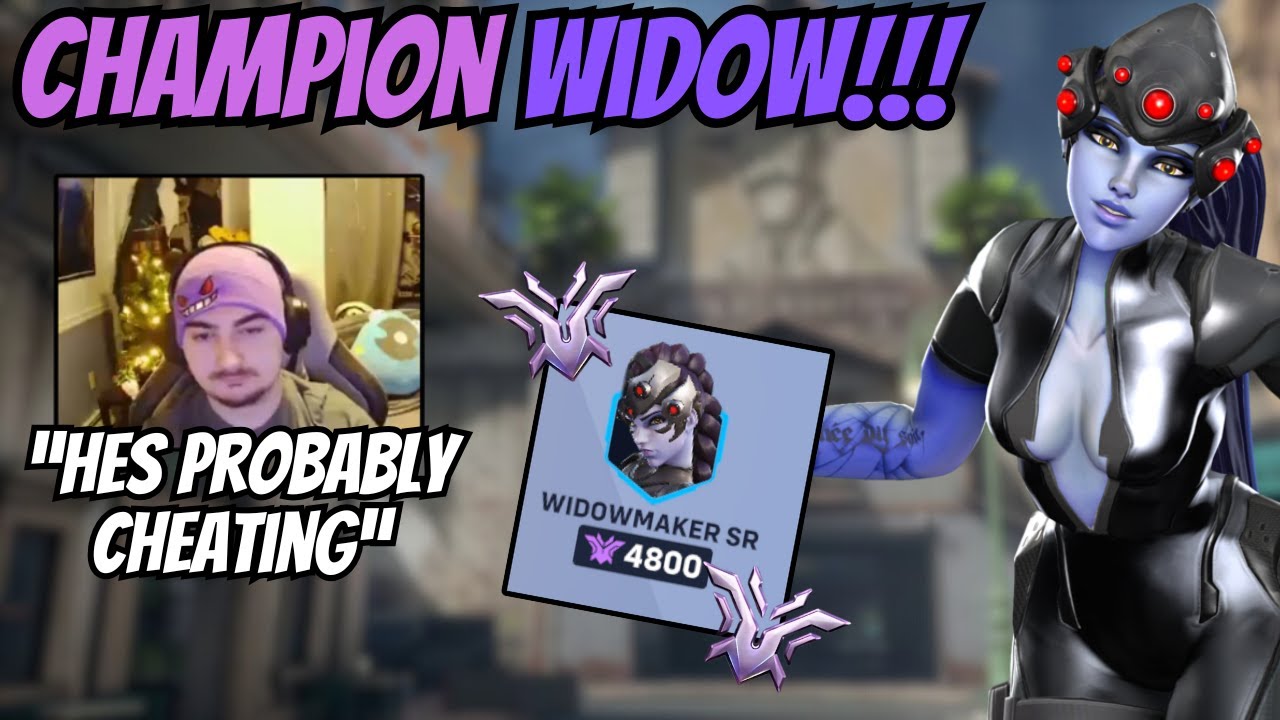 Как выглядит меткость читера на Widowmaker (видеомонтаж по Overwatch 2)