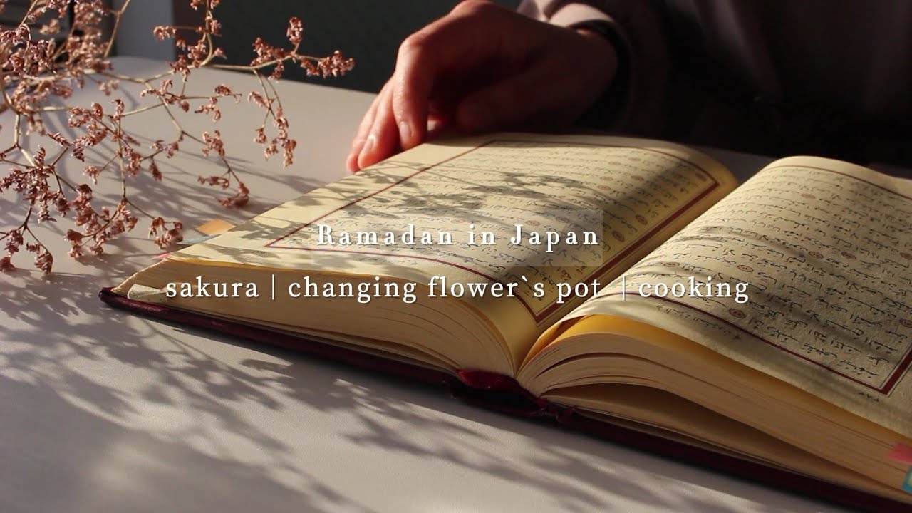 Ramadan in Japan Vlog |sakura, cooking, changing flower's pot | silent vlog
