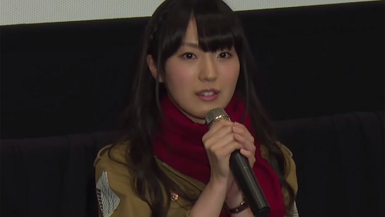 石川由依「ミカサ役は誰にも譲らない」梶裕貴、井上麻里奈と登場！「劇場版 進撃の巨人 後編～自由の翼～」初日舞台あいさつ1　#Yui Ishikawa　#Attack on Titan
