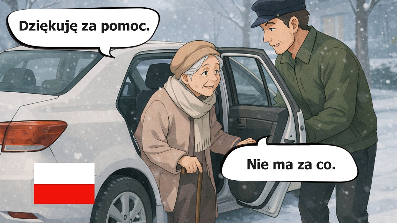 10 коротких разговорных фраз на польском языке для начинающих (A1–A2) | Зимнее такси