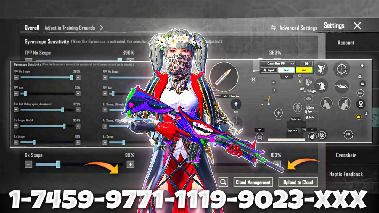 NEW UPDATE 4.2🔥BEST SENSITIVITY CODE + CONTROL SETTINGS BGMI/PUBG MOBILE