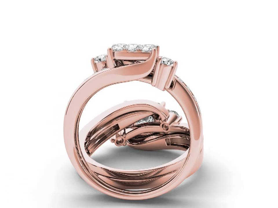 10k Rose Gold 3/4ct TDW Diamond Cushion Shaped Engagement Ring Set (H-I, I1-I2)