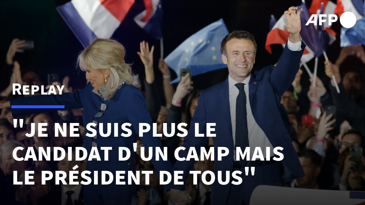REPLAY - Emmanuel Macron réélu : son discours | AFP