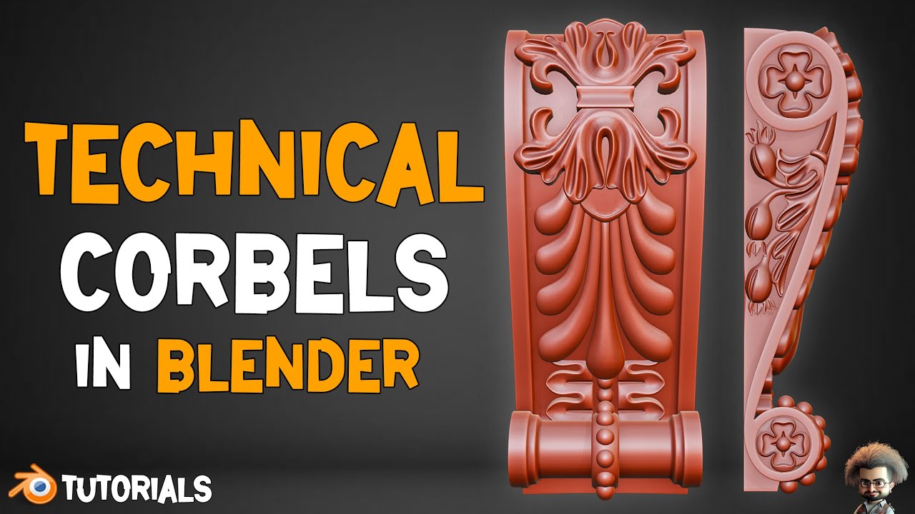 How To Model a Technical Corbels In Blender