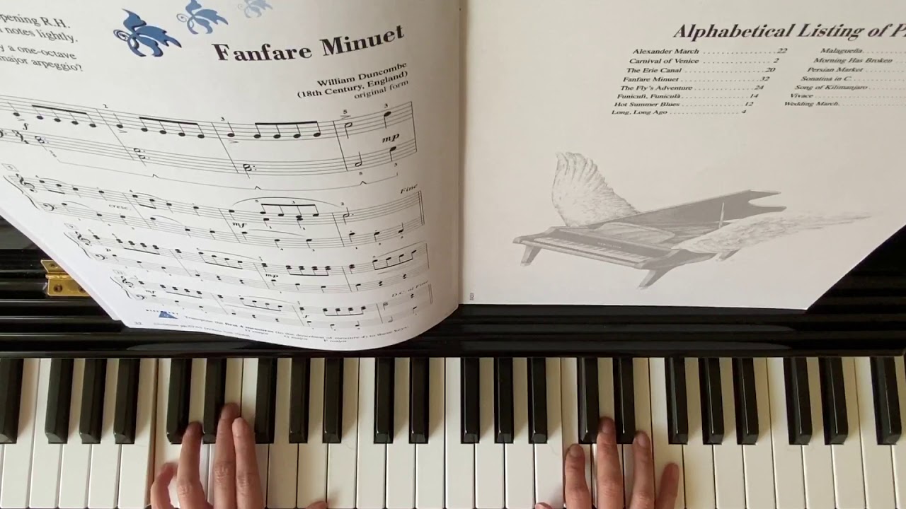 “ Fanfare Minuet” Piano Adventure Performance Book Level 3A