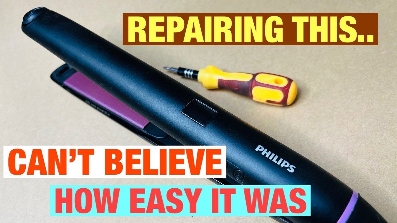 HOW to REPAIR PHILIPS hair STRAIGHTENER