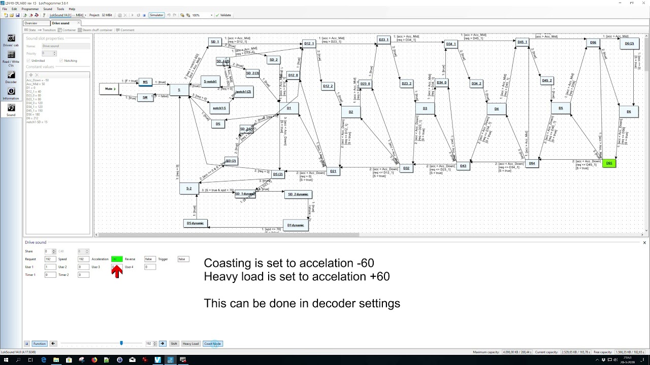 Simple Lokprogrammer demo using simulator