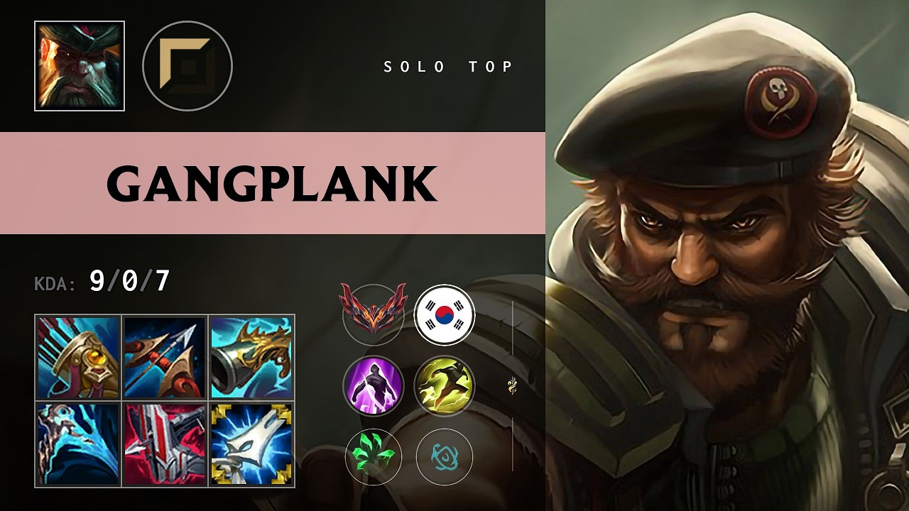 Gangplank Top vs Cassiopeia - KR Grandmaster Patch 26.11