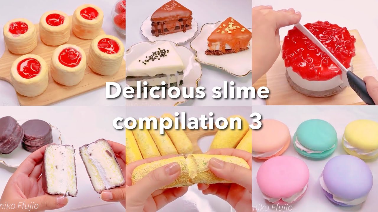 【ASMR】🍓おいしそうなスライムまとめ3🍰【音フェチ】Delicious slime compilation 3