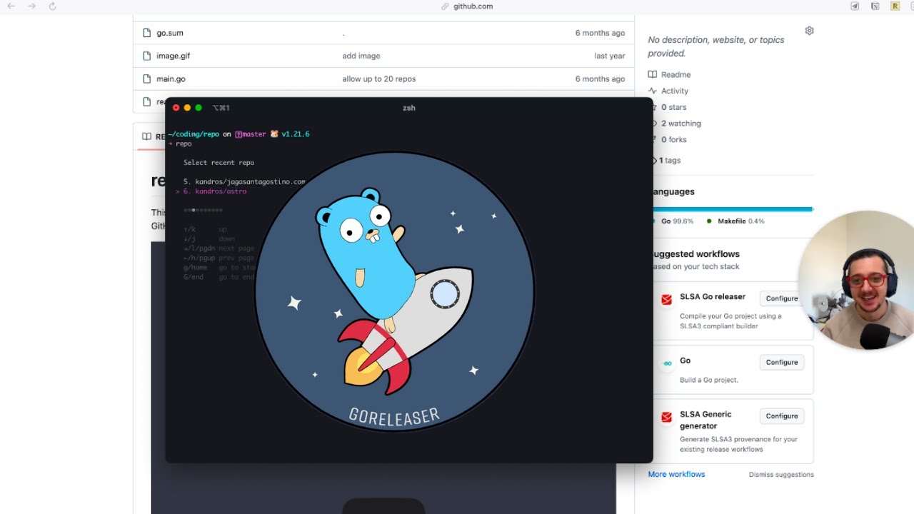 GoReleaser from zero to GitHub releases