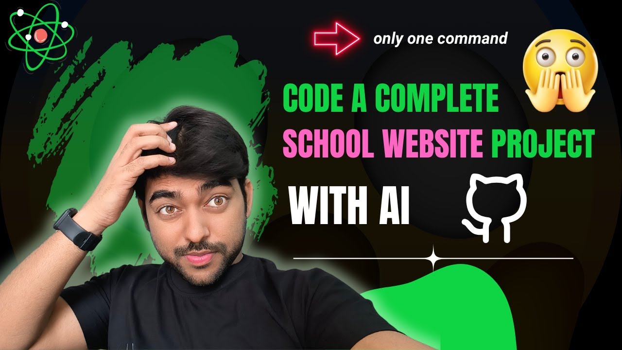 AI Built This School Website in 10 Minutes! 😱 (No Frameworks Used)