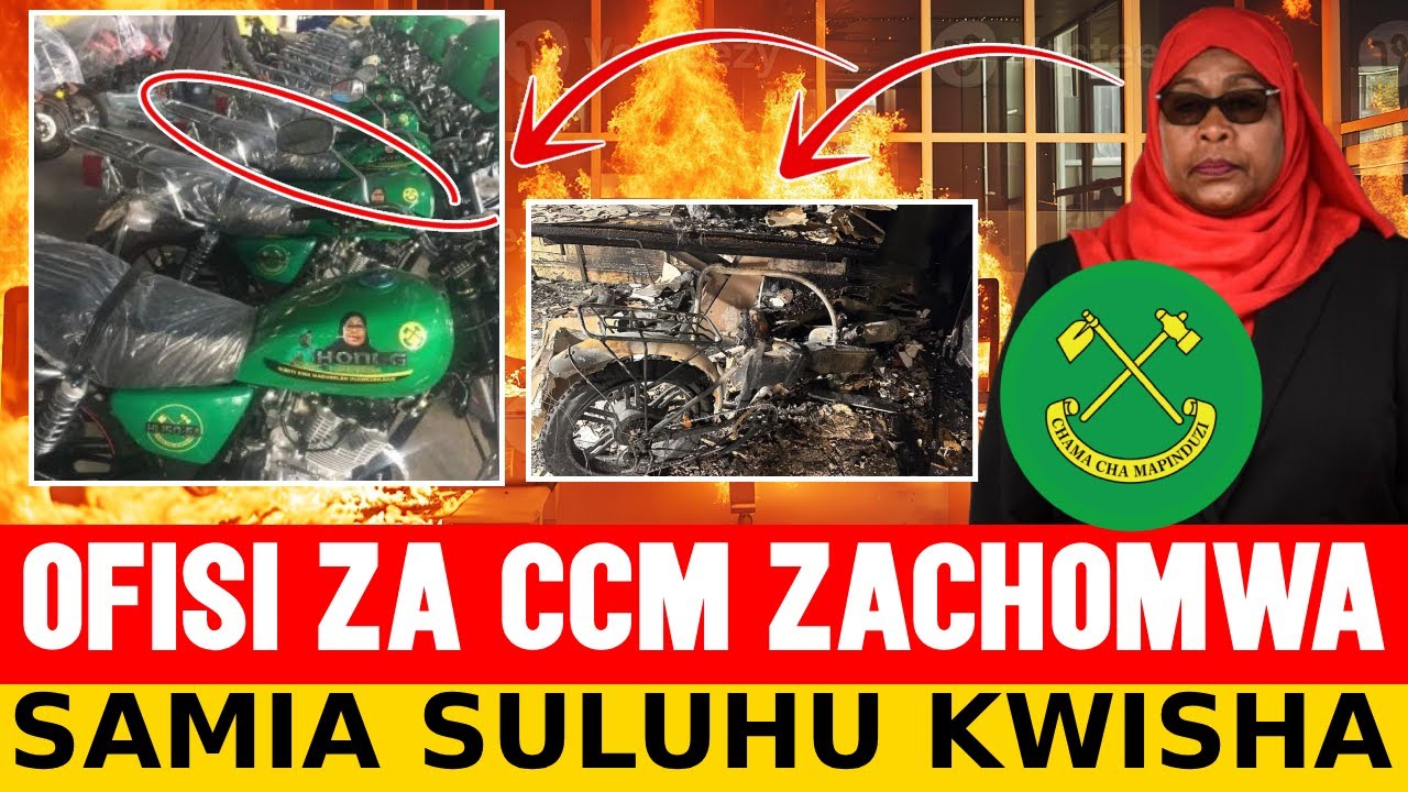 🔥BREAKING NEWS: SAMIA & CCM PIGO ZITO! OFISI NA PIKIPIKI ZACHOMWA MBAGALA