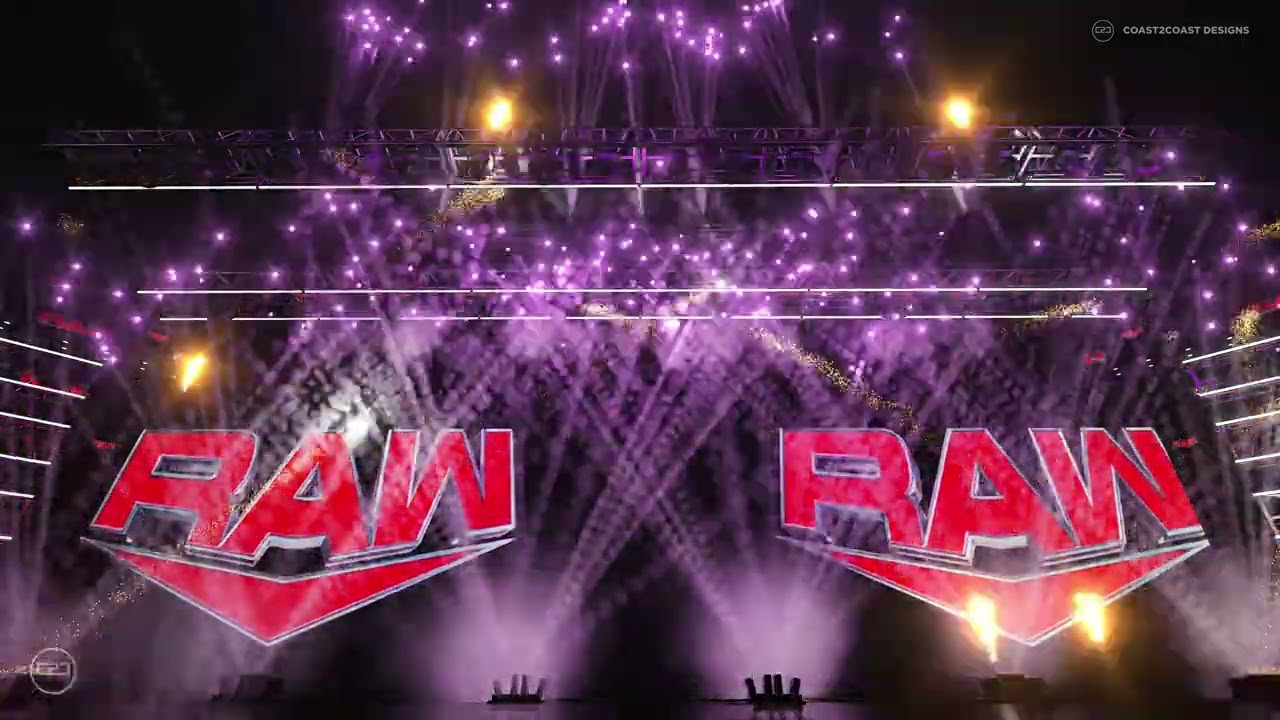 WWE Monday Night Raw 2024 Opening Pyro Animation Concept