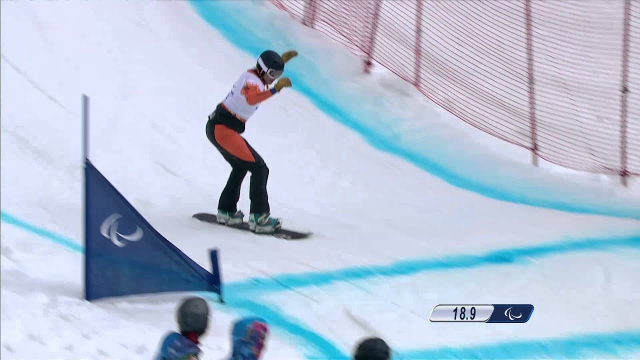 Bibian Mentel-Spee (2nd run) | Women's para snowboard cross | Alpine Skiing | Sochi 2014 Paralympics