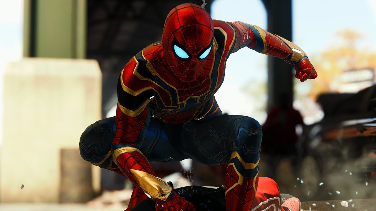 Spider-Man PS5 - Iron Spider Suit Free Roam (4K)