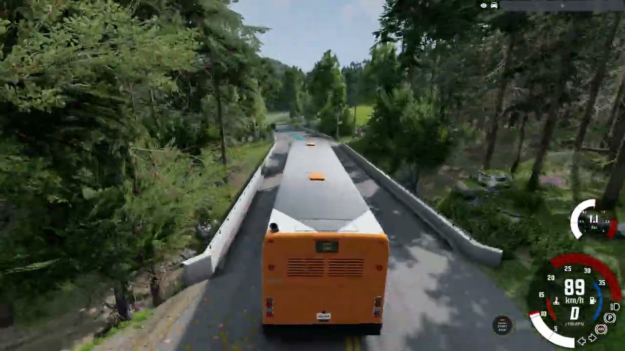 I tested to race AI but With bus