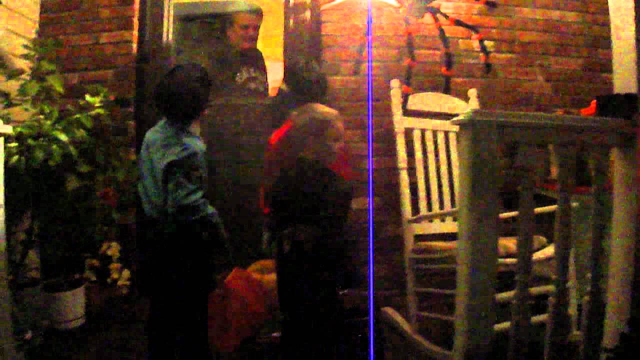 Trick or Treating:  Matthew and Dad